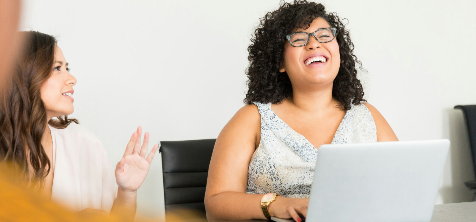 couple laughing