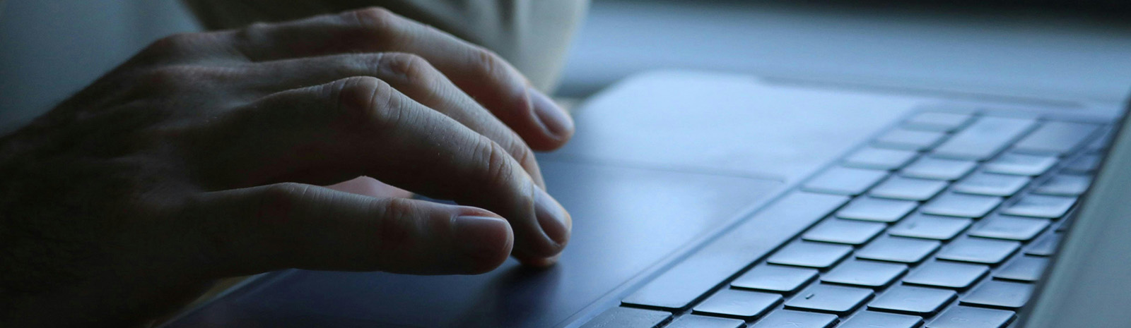 hands on keyboard